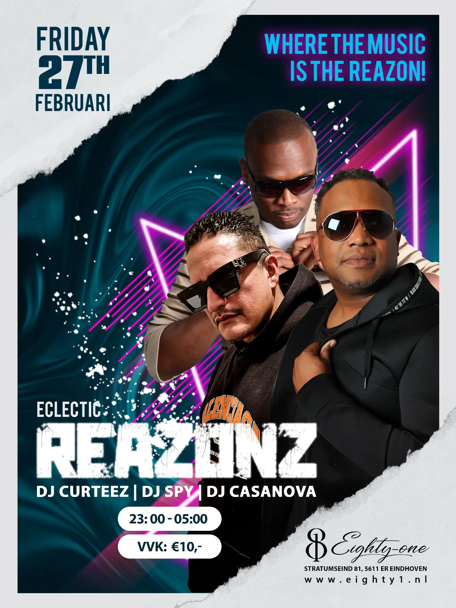 REAZONZ Event Flyer